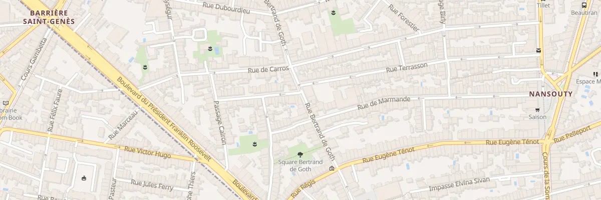 Plan du 89 Rue Bertrand de Goth à Bordeaux