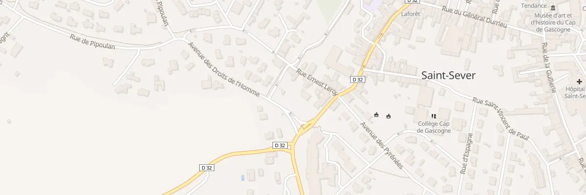 Plan du 9 Rue Ernest Leroy à Saint-Sever