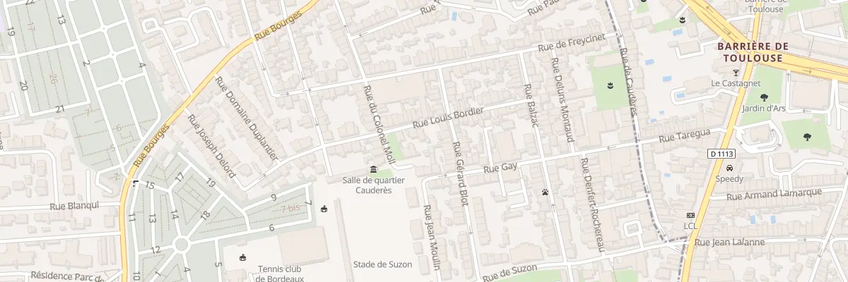 Plan du 28 Rue Louis Bordier à Talence