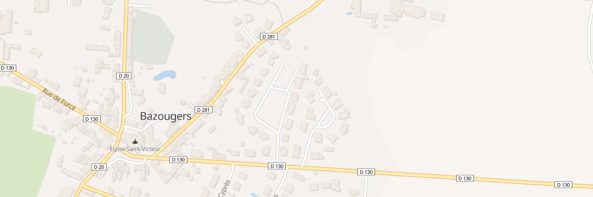 Plan du 14 Lot du Prieuré à Bazougers