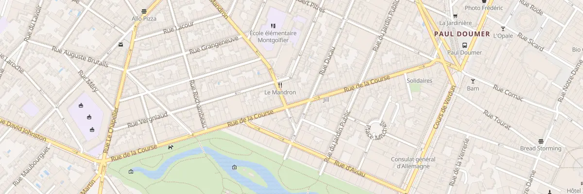 Plan du 57 Rue de la Course à Bordeaux