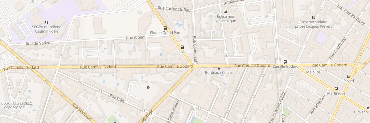Plan du 73 Rue Camille Godard à Bordeaux