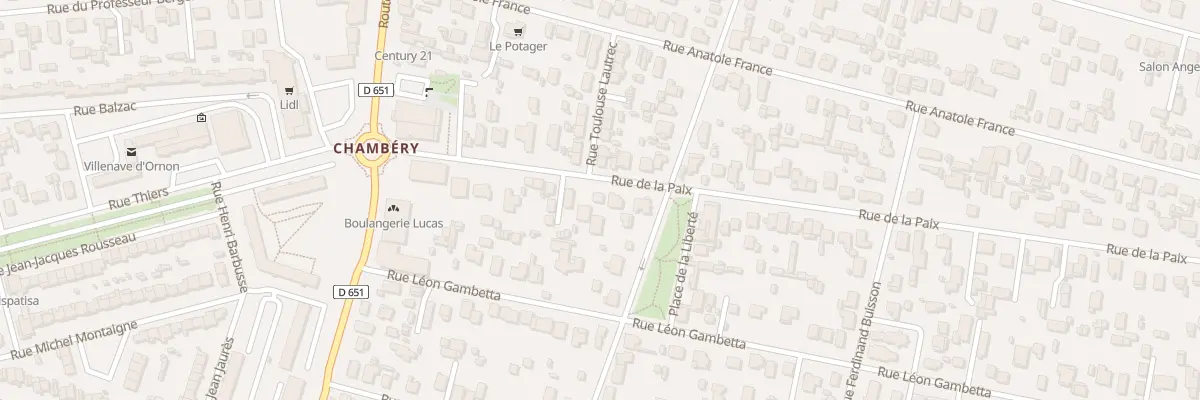 Plan du 21 Rue de la Paix à Villenave-d’Ornon