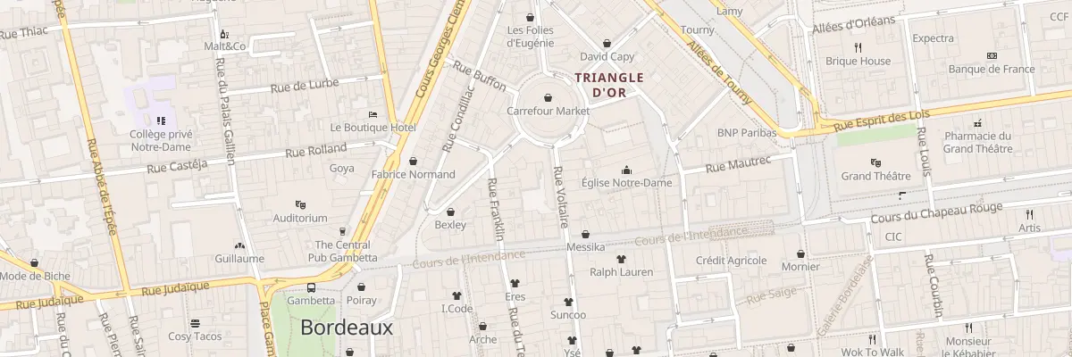 Plan du 4 Rue Montesquieu à Bordeaux