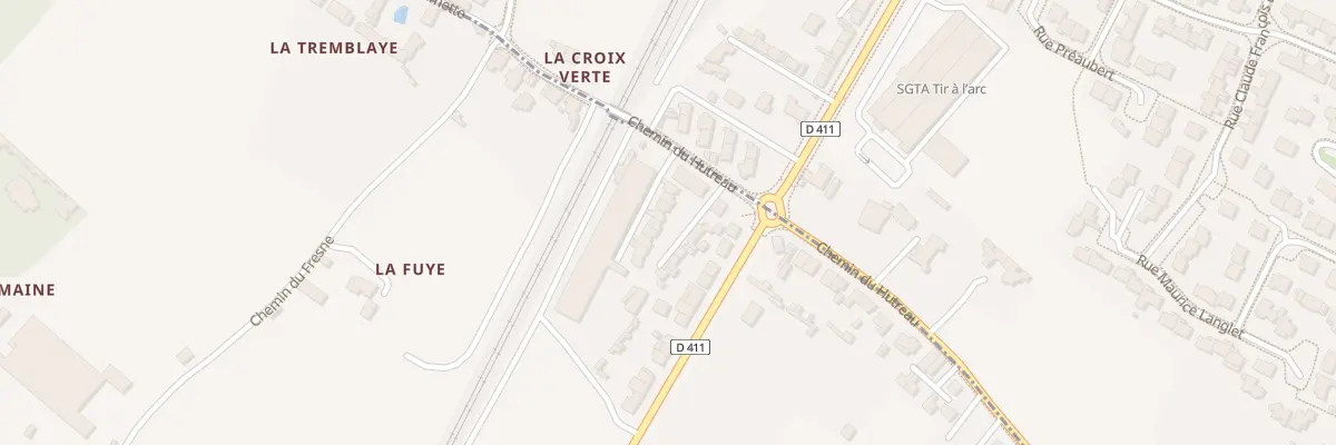 Plan du 14D Che du Hutreau à Sainte-Gemmes-sur-Loire