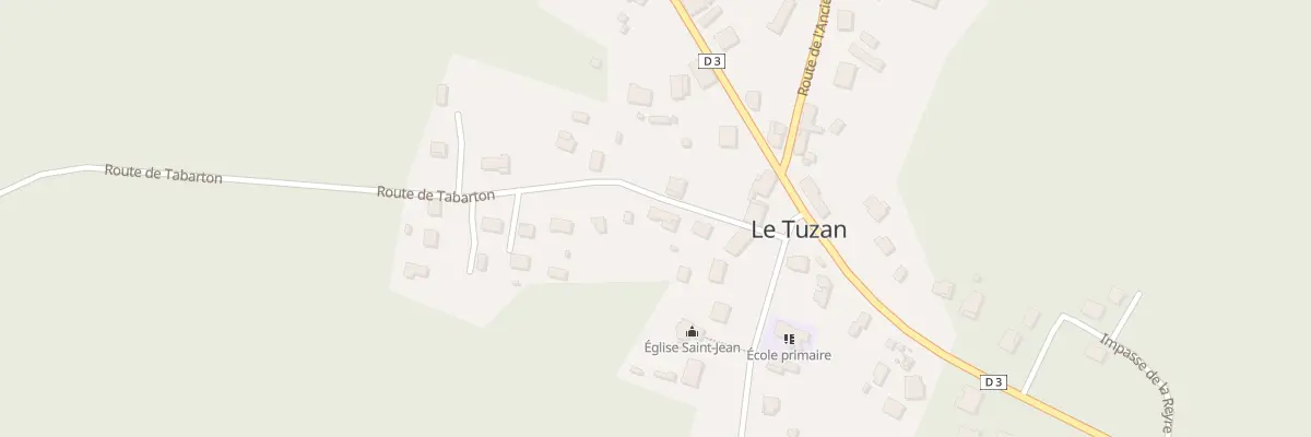 Plan du 31 Le Bourg-sud au Tuzan