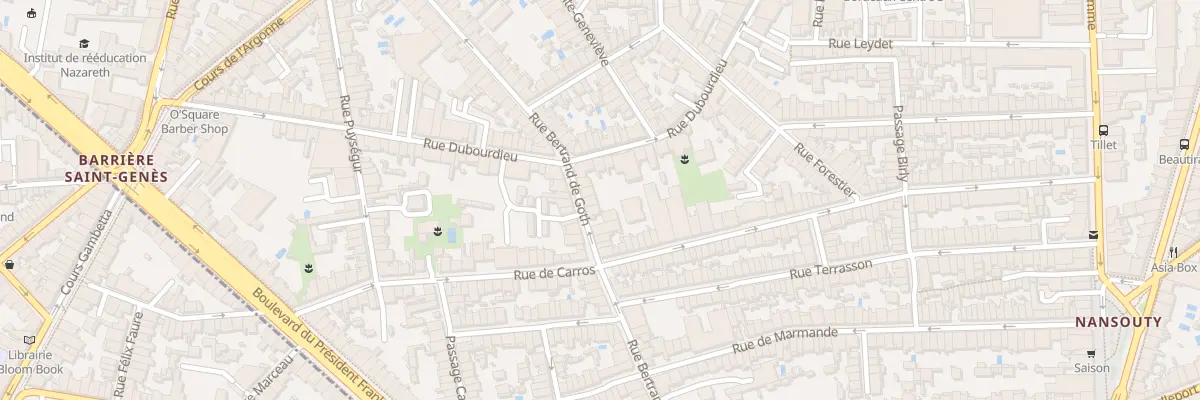Plan du 70 Rue Bertrand de Goth à Bordeaux