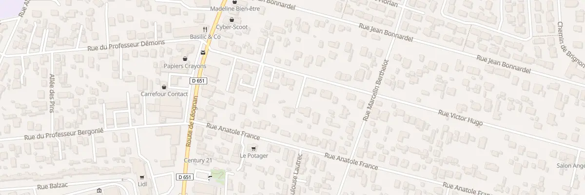 Plan du 13B Rue Victor Hugo à Villenave-d’Ornon