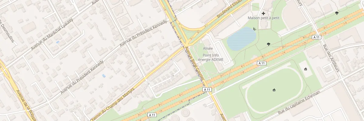 Plan du 1 Che du Champ des Martyrs à Avrillé