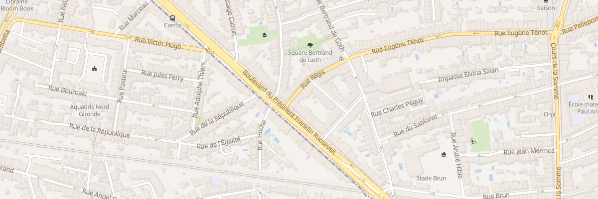 Plan du 24 Rue Régis à Bordeaux