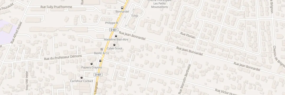Plan du 11 Rue Jean Bonnardel à Villenave-d’Ornon