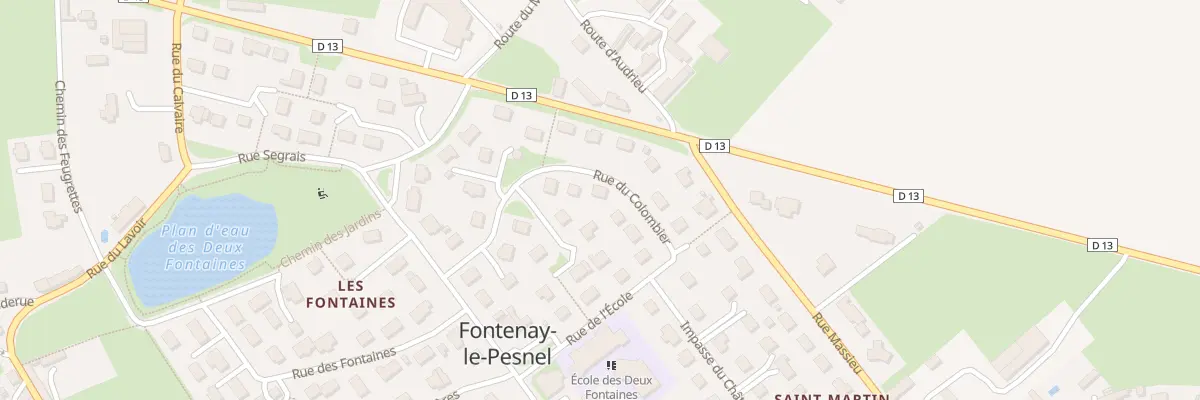 Plan du 14 Rue du Colombier à Fontenay-le-Pesnel