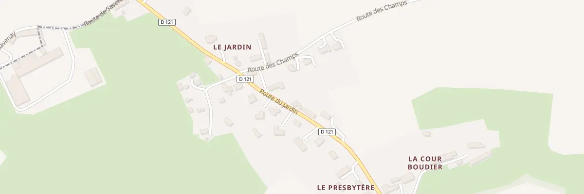 Plan du 5009 Le Jardin à Courvaudon