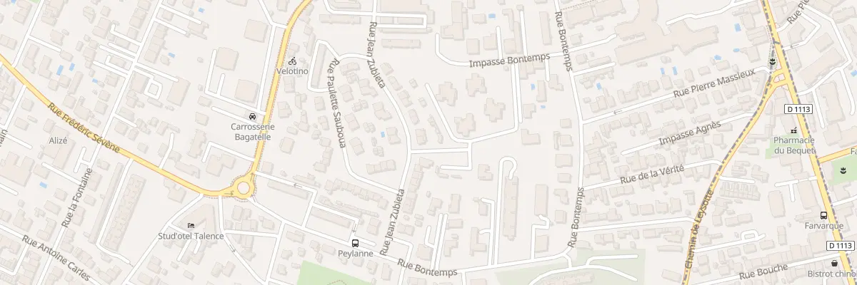 Plan du 26 Rue Jean Zubieta à Talence