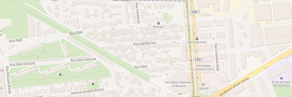 Plan du 24 Rue Gabriel Peri au Bouscat