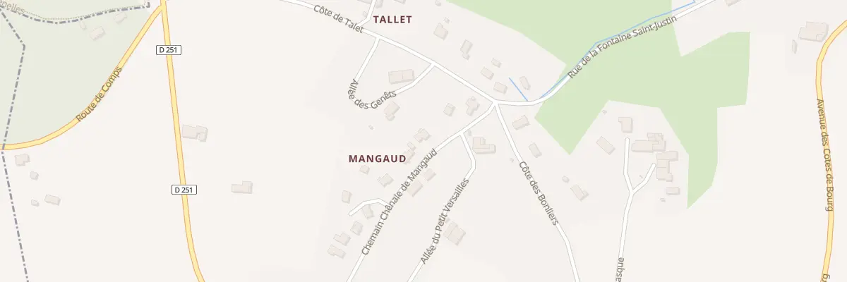 Plan du 2 Che Chenaie de Mangaud à Samonac