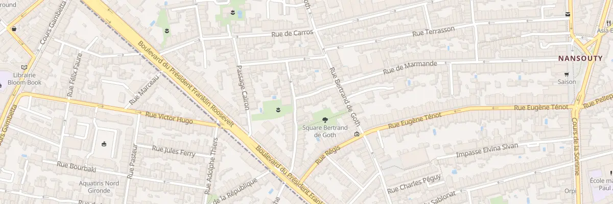 Plan du 16 Rue des Vignerons à Bordeaux