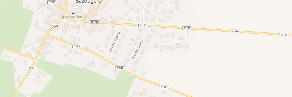 Plan du 7 Rue des Cèdres à Bazougers