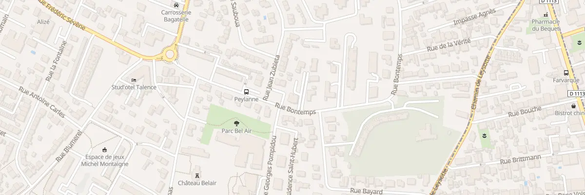 Plan du 24 Rue Bontemps à Talence