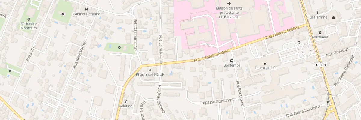 Plan du 281 Rue Frédéric Sevene à Talence
