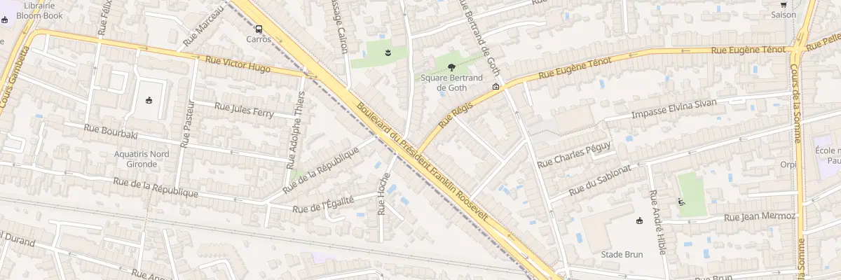 Plan du 31 Rue Régis à Bordeaux