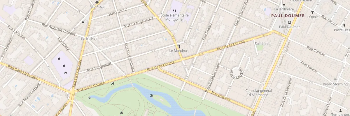 Plan du 63 Rue de la Course à Bordeaux