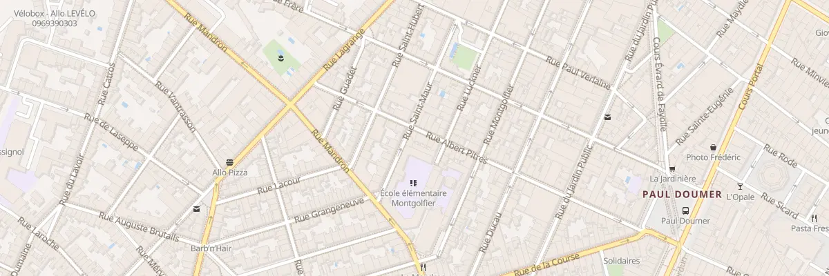 Plan du 68 Rue Albert Pitres à Bordeaux