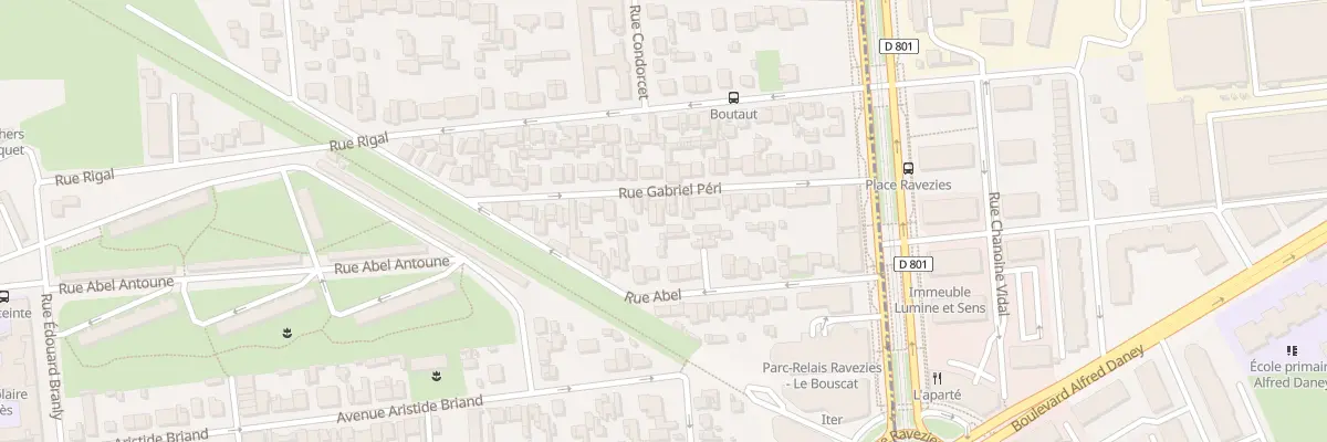 Plan du 26 Rue Gabriel Peri au Bouscat