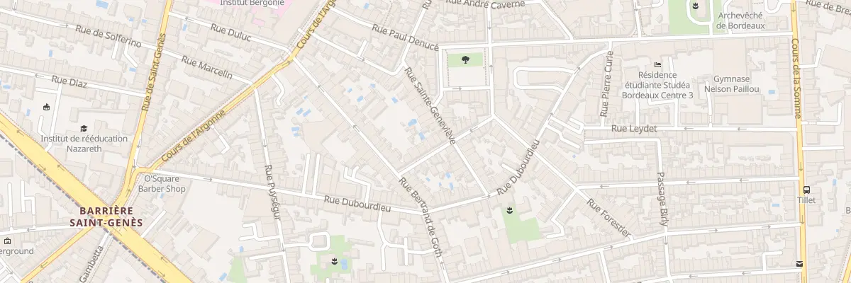Plan du 12 Rue de Balaclava à Bordeaux