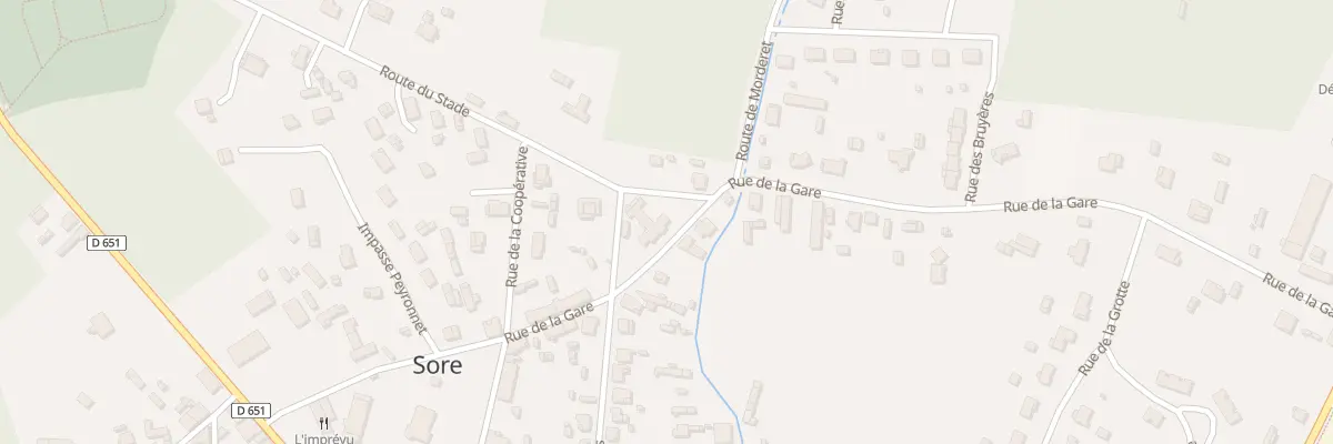 Plan du 353 Rue de la Gare à Sore