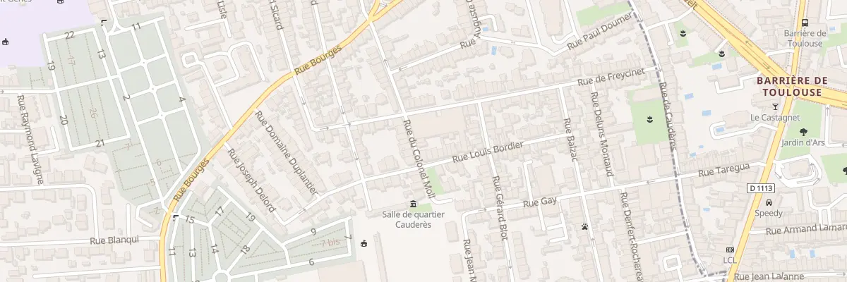 Plan du 30 Rue du Colonel Moll à Talence