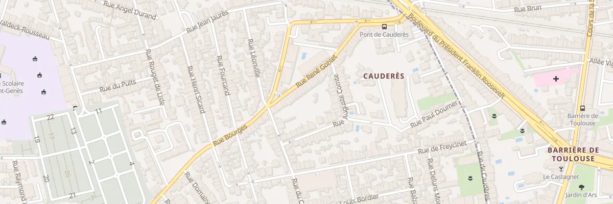 Plan du 19 Rue René Goblet à Talence