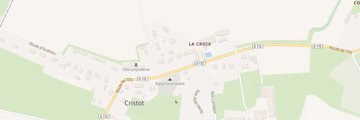 Plan du 13 Rte de Tilly à Cristot