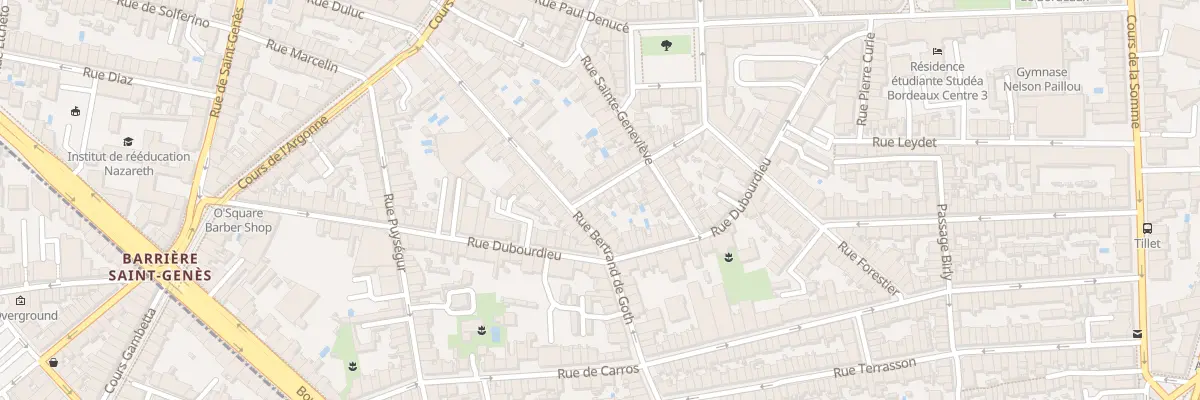 Plan du 5 Rue de Balaclava à Bordeaux