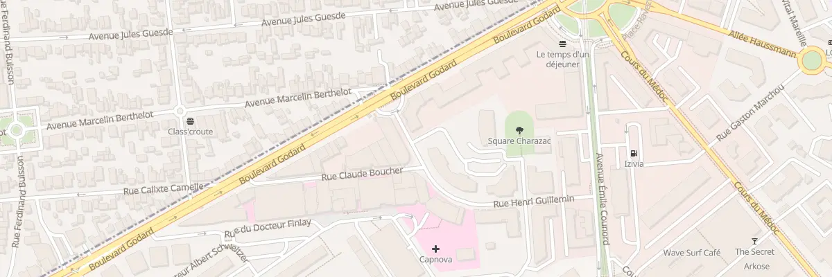 Plan du 17 Rue Henri Guillemin à Bordeaux