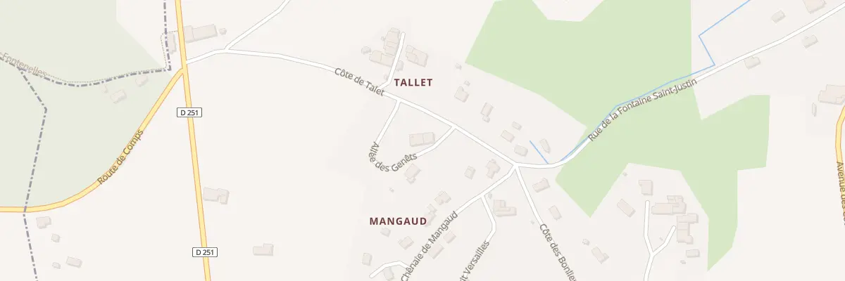 Plan du 7 Cote de Talet à Samonac