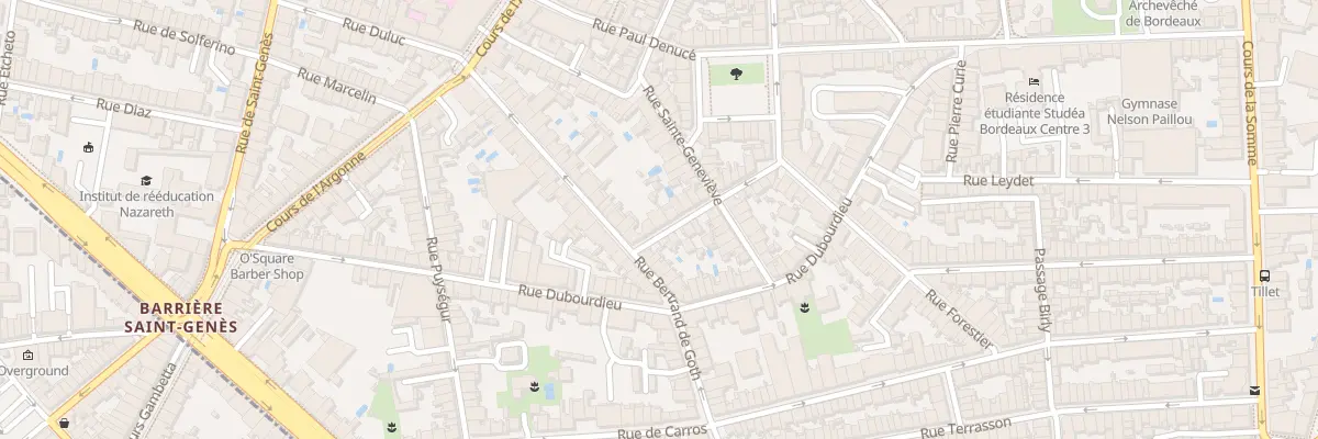 Plan du 10 Rue de Balaclava à Bordeaux