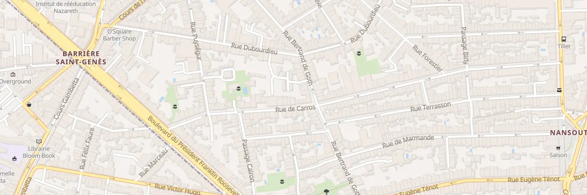 Plan du 3 Rue de Carros à Bordeaux