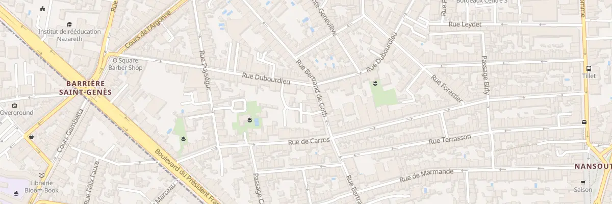 Plan du 63 Rue Bertrand de Goth à Bordeaux