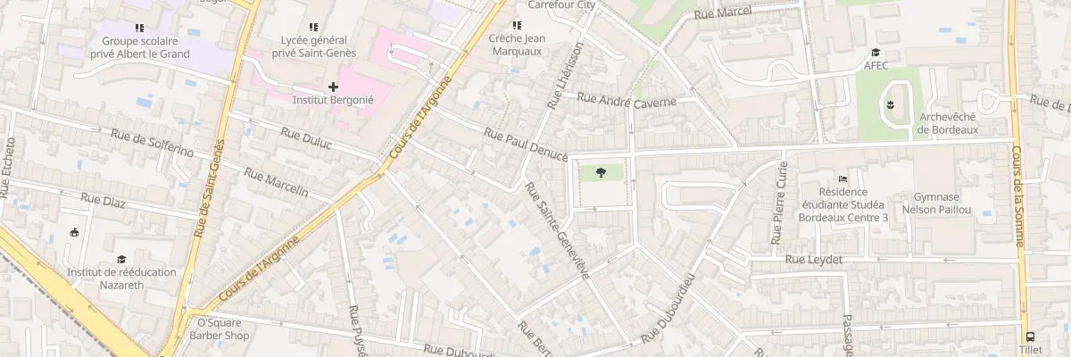 Plan du 37 Rue Sainte-Geneviève à Bordeaux