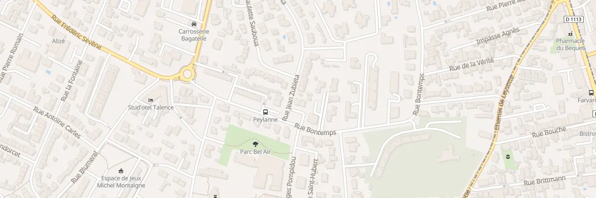 Plan du 44 Rue Jean Zubieta à Talence