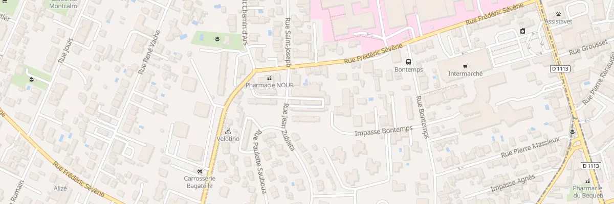Plan du 4 Rue Jean Zubieta à Talence