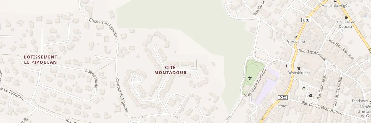 Plan du 1377 Res Montadour à Saint-Sever