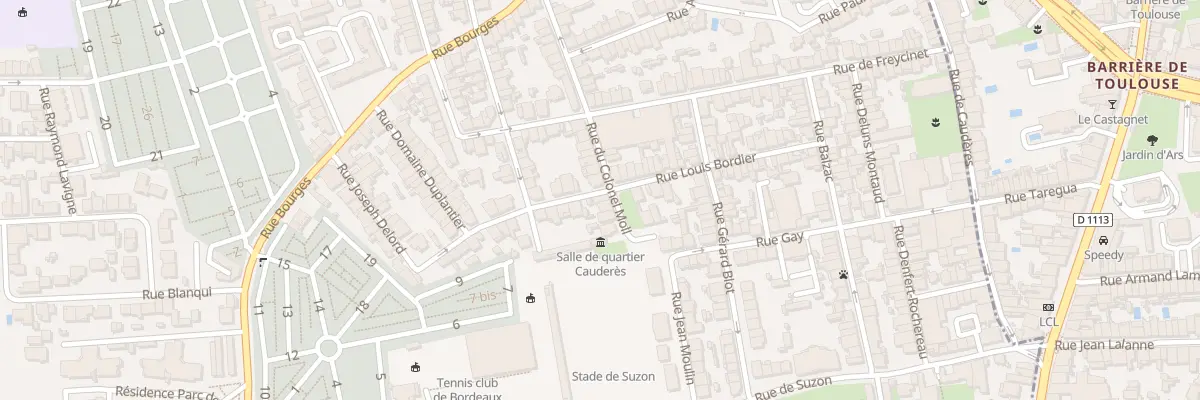 Plan du 38 Rue Louis Bordier à Talence