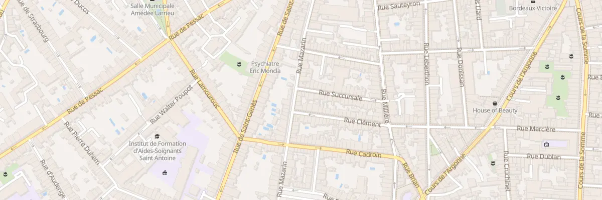 Plan du 58 Rue Mazarin à Bordeaux