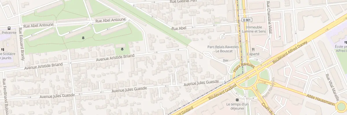 Plan du 157 Av Aristide Briand au Bouscat