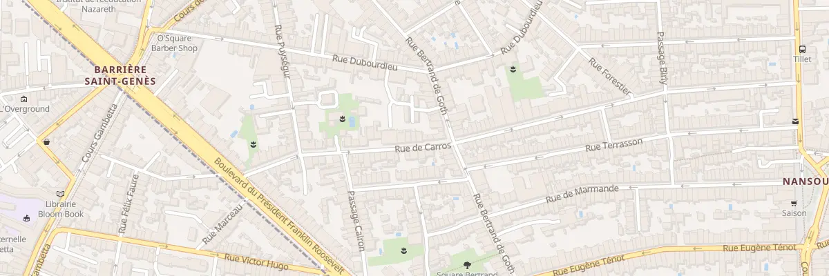 Plan du 5 Rue de Carros à Bordeaux