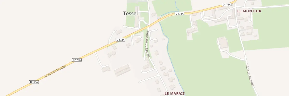 Plan du 84 Imp du Marais à Tessel