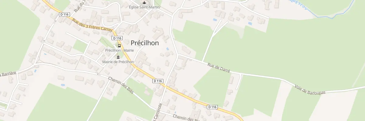 Plan du 5 Rue du Hourquet à Précilhon