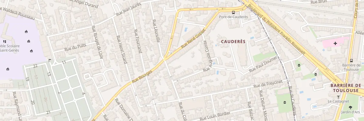 Plan du 13 Rue René Goblet à Talence